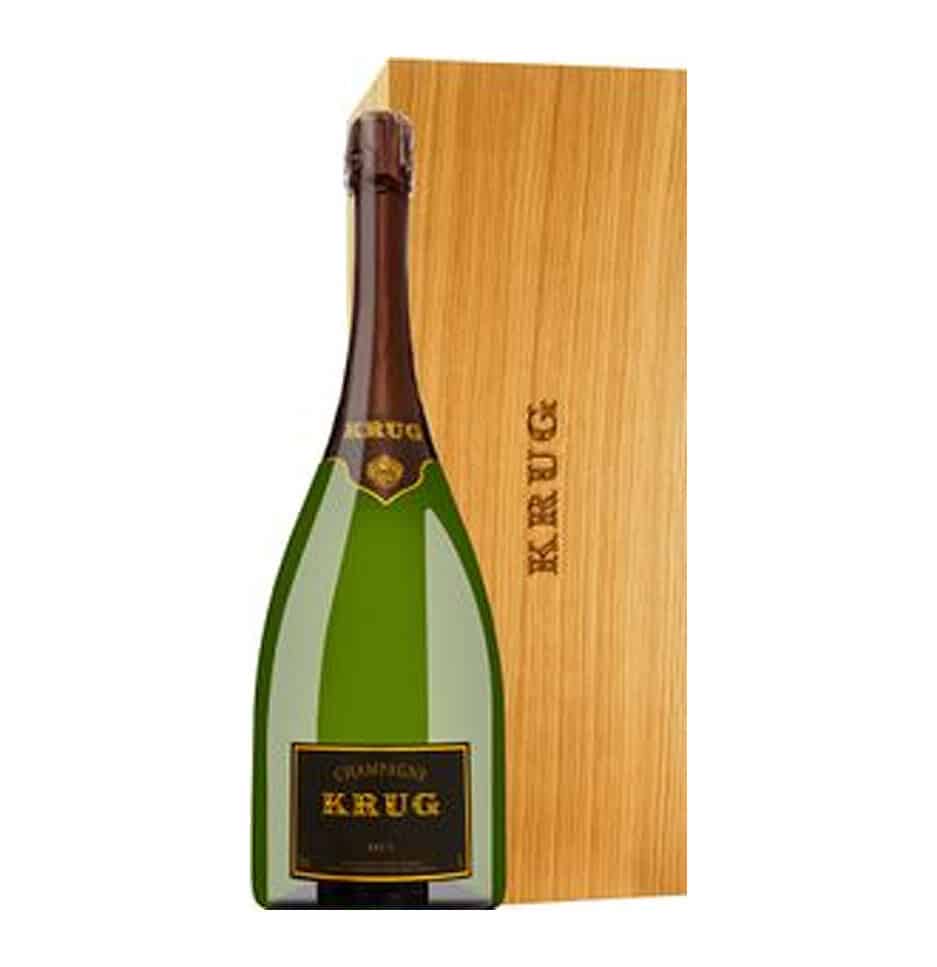 Champagnerflasche in einer hochwertigen Geschenkbox