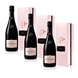 Fleur de Miraval Champagne Brut Rosé in edler Geschenkverpackung (3x 0,75l)
