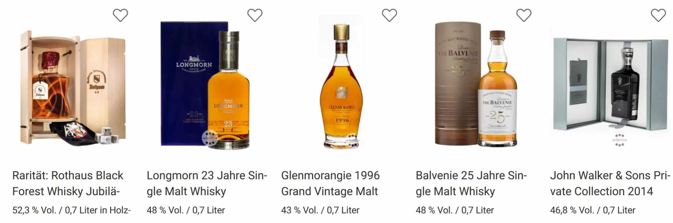 Hochwertige Whiskyflasche in dunkler Geschenkverpackung