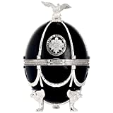 IMPERIAL COLLECTION Vodka Faberge Ei schwarz metallisiert