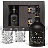 Gin Geschenk-Set Sansibar Luxus-Dry Gin (0.7 l) inkl. 2 Tumbler Gläsern. Das Luxusgeschenk für den Genießer